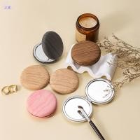 ราคา ZDF กระจกแต่งหน้าวินเทจขนาดเล็กลายไม้ PU กระจกพับ Roundpact กระจกแต่งหน้าสําหรับเดินทาง กระจก Poet แบบพกพา ของขวัญหรูหรา TH (56859369603)