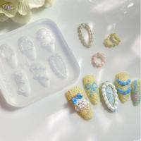 ราคา ZDF เค้กครีม 3D ซิลิโคนแกะสลักเครื่องประดับเล็บแม่พิมพ์ DIY ออกแบบเล็บตกแต่งเล็บแม่แบบสําหรับเล็บ Charms เล็บ TH (55008838519)