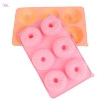 ราคา ZDF แม่พิมพ์ซิลิโคนโดนัท 6 ช่องช็อกโกแลตแม่พิมพ์ขนมขนมปังเค้ก Mould Non Sti ขนมแม่พิมพ์ DIY ถาดอบ Doughnut ทําเครื่องมือ TH (54659340548)