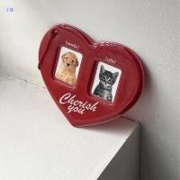 ราคา ZDF Idol Photo Protective Photo Card Holder Display Sleeves 3 นิ้ว Love Heart Shape ID Photo Cards Sleeve พวงกุญแจแขวนโซ่ TH (52159289524)