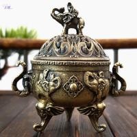 ราคา ZDF Elephant Luy กระถางธูปโลหะ Lotus กระถางธูปชามผู้ถือธูปพร้อมที่จับโยคะสมาธิตกแต่งบ้านสไตล์โบราณ TH (51909371551)