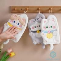 ราคา ผ้าเช็ดมือแมวกวักน่ารัก แขวนได้ ผ้าเช็ดมือห้องน้ำ ผ้าเช็ดมือห้องครัว (42954669652)
