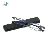 ราคา okhobby แว่นตาสายตายาว พร้อมกล่องแว่นตา Blue Blocking Anti Blue Light แว่นตาอ่านหนังสือ สบายป้องกันดวงตาพับแบบพกพาแว่นตา Office (57856670772)