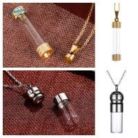 ราคา okhobby Wishing ขวดจี้ สําหรับ Ashes ทราย Keepsake แก้ว Vial สร้อยคอ Creative Gold Silver Essential Oil Diffuser เปิด Ashes Urn สร้อยคอ (56006841109)