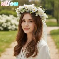 ราคา ZLION ที่คาดผมดอกไม้ ดอกไม้ประดิษฐ์ดอกไม้พลาสติกดอกไม้มงกุฎ ผู้หญิง Headpiece Fairy Aura ตกแต่งที่คาดผมเจ้าสาว Seaside Resort (52257330285)