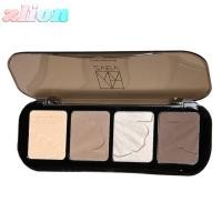 ราคา ZLION Face Highlight 4 In 1 Matte Coverage Contour Palette All Day Wear Sharpens Highlighter Contouring Sculpts Face Sculpting Kit (24598046683)
