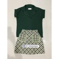 ราคา ชุดเซ็ทกระโปรงผ้าทวิต Valley girl Size S (27756452250)