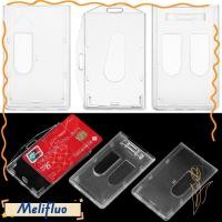 ราคา MELIFLUO 1ชิ้นชื่อบัตรป้ายแบบพกพาปฏิบัติป้องกันปกหลายใช้พลาสติกแข็ง รหัส ธุรกิจบัตรแขน (56359135556)