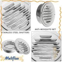 ราคา MELIFLUO ช่องระบายอากาศผนังภายนอกสแตนเลสป้องกันศัตรูพืชการไหลเวียนของอากาศแบบกลม (52458625393)
