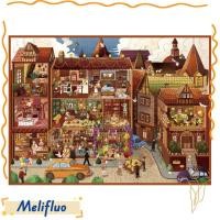ราคา MELIFLUO สติ๊กเกอร์แนวนอน Town Series PET Miniature ภูมิทัศน์สติกเกอร์ การ์ตูน DIY ของเล่นเกมสติกเกอร์ (29794659133)