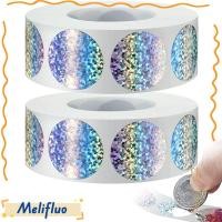 ราคา MELIFLUO สติ๊กเกอร์รอยขีดข่วน ตั๋วลอตเตอรี่ DIY แบบมีกาวในตัวทรงกลม (57707985876)