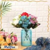 ราคา MELIFLUO 30 ซม 9 หัวแจกันดอกโบตั๋นผ้าไหม Vintage งานแต่งงานตกแต่ง (57508621461)