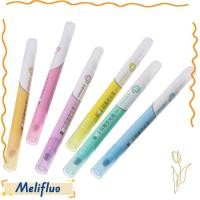 ราคา เมลิฟูลูโอ ปากกาเส้นขยุกขยิกสีสร้างสรรค์6ชิ้น ปากกาเน้นข้อความลบได้พลาสติกทนทาน หลายสีแบบพกพาปฏิบัติสองหัวเขียนเรียบปากกาเน้นข้อความ (57007316925)