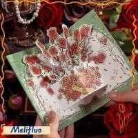 ราคา MELIFLUO การ์ดอวยพร Pop Up Love Rose การ์ดอวยพร เซอร์ไพรส์พร้อมซองจดหมาย การ์ดอวยพรดอกไม้ คําเชิญงานแต่งงาน (56757188507)