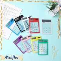 ราคา เมลิฟูลัว เครื่องคิดเลขวิทยาศาสตร์ เครื่องคิดเลขขนาดเล็กหน้าจอสัมผัสบางเฉียบ มินิแบบพกพาจอแสดงผล 8 หลัก เครื่องคิดเลขนักเรียนใสนักเร (56407219410)