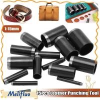 ราคา MELIFLUO รอบเจาะรู 15 ขนาด 1 15 มม หนังเจาะรู ทนทาน Hollow Handmade Hole Punch เครื่องมือสําหรับ DIY หนังหัตถกรรม (56207184969)