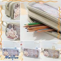ราคา เมลฟิลูโอ กระเป๋าใส่ปากกา ผ้าการ์ตูนน่ารัก ดินสอ สไตล์มินิมอล ความจุขนาดใหญ่ หลายชั้นพร้อมกระเป๋าเครื่องเขียนมือถือ เด็ก ๆ (55807196315)