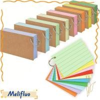 ราคา MELIFLUO Binder Memo Book A8 แนวนอน Line หลวม Leaf Index Cards คุณภาพสูงพร้อมฝาครอบหลวมใบ Revision การ์ด (55407220860)