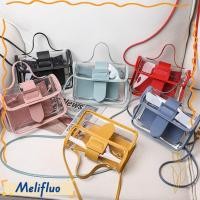 ราคา MELIFLUO กระเป๋าสะพายไหล่ทรงสี่เหลี่ยมขนาดเล็ก Jelly Candy Color Clutches (54758626017)