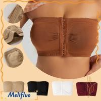 ราคา MELIFLUO บราไร้สาย S M L XL XXL ขนาดใหญ่ Bandeau Bra ผู้หญิง Plus ขนาดปิดด้านหน้าไนลอนด้านบนชุดชั้นใน (54457188680)
