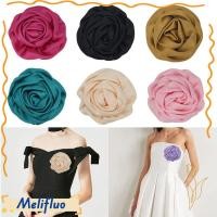 ราคา เข็มกลัด MELIFLUO เข็มกลัดดอกไม้ม้วนผ้าแฮนด์เมด DIY 7CM ดอกไม้หน้าอก (53857948570)