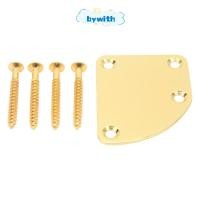 ราคา แผ่นคอกีตาร์ไฟฟ้า BYWITH คัทเอาท์โค้ง ข้อต่อกึ่งกลม จานคอกีต้าร์ พร้อมสกรู อะไหล่เบสกีต้าร์ ที่ติดหลัง แผ่นรัดคอ (55708114718)