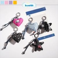 ราคา BYWITH พวงกุญแจหัวใจคาวบอย Denim Heart Bag Charms Heart Key Chains ตกแต่ง DIY อุปกรณ์เสริมรูปหัวใจ Star พวงกุญแจกระเป๋าเป้สะพายหลัง (54908078392)