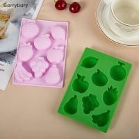 ราคา Berrybury 3D การ์ตูนผลไม้รูปซิลิคอนแม่พิมพ์สตรอเบอร์รี่กล้วยแตงโมลูกแพร์ DIY สบู่ช็อคโกแลตเค้กไอศกรีม Mould ใหม่ (54453155935)
