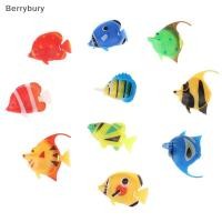 ราคา Berrybury 10 ชิ้น Aquarium ถังปลาประดิษฐ์ปลอมลอยปลาสัตว์เลี้ยงเครื่องประดับตกแต่งใหม่ (56204607404)