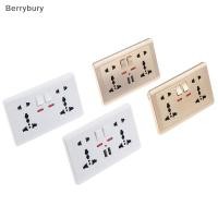 ราคา Berrybury Wall Power Socket Universal 5 Hole 2 1A Dual USB Charger Port Socket ใหม่ (55304607323)