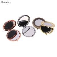 ราคา Berrybury กระจกแต่งหน้าวินเทจพับได้ Square Makeup Vanity Mirror กระจกมือแบบพกพา Double Sidepact Mirror Pocket Cosmetic Mirror ใหม่ (54254681876)