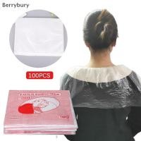 ราคา Berrybury 100 ชิ้นร้านทําผมทิ้งแผ่นสระผมกันน้ําล้างแชมพูกระเป๋า Capes ผมทําความสะอาดผ้าคลุมไหล่ใหม่ (53655240891)