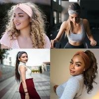 ราคา Berrybury กว้าง Elastic Hairband พิลาทิสโยคะฟิตเนสวิ่งขี่จักรยาน Sweatband Turban แต่งหน้าผม Hoop แต่งหน้า Headwrap สําหรับผู้หญิงใหม่ (52759365650)