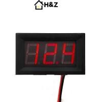 ราคา H Z โวลต์มิเตอร์แบบดิจิตอล 2 สาย DC 5V ถึง 120V แรงดันไฟฟ้าจอแสดงผลดิจิตอลส่วนประกอบไฟฟ้ามิเตอร์ป้องกันย้อนกลับการเชื่อมต่อ Nice (55759131999)