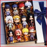 ราคา DC1 12 ชิ้น NARUTO Uchiha Sasuke Uzumaki Naruto น่ารัก Chibi Action Figure เครื่องประดับ (47557961574)