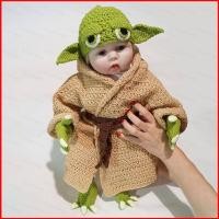 ราคา หมวก Turbans สำหรับทารกวัย 0 6 เดือน ชุดคอสเพลย์ Yoda จาก Star Wars พร้อมเสื้อกันหนาวและหมวกสำหรับถ่ายภาพ (47557961532)