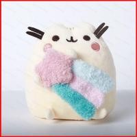 ราคา DC1 GUND Pusheen the Cat Plushie ถือตุ๊กตาสายรุ้งกระเป๋า Charm (40729622227)