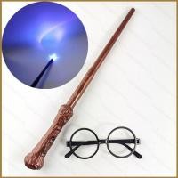 ราคา Harry Potter ไม้กายสิทธิ์และแว่นตาเรืองแสงพร้อมเสียง ของเล่นอิเล็กทรอนิกส์ อุปกรณ์เครื่องแต่งกายสำหรับฮัลโลวีน และของขวัญสำหรับเด็ก (41829569760)