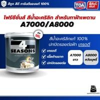 ราคา สีทาฝ้าเพดาน โฟTOA ด้านสีทาฝ้า A7000 A8000 18ลิตร สีขาว สีควันบุหรี่ สีทาฝ้าเพดาน เกรดดี ด้านมาก ราคาถูก ถังใหญ่18 ลิตร (44478911663)