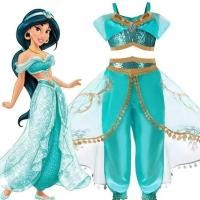 ราคา ชุดวันเด็ก Aladdin Jasmine i Princess COSPLAY Dress ชุดฮาโลวีน (43058028208)