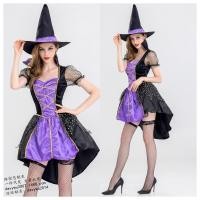 ราคา ชุดคอสเพลย์แม่มดสีม่วง สำหรับผู้ใหญ่ Halloween (41069178343)