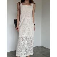 ราคา 5334 เดรสยาวแขนกุดลูกไม้ (56607752781)