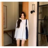 ราคา 9116 เสื้อยืดสีขาวแขนยาว (52256615780)