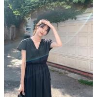 ราคา 8699 เดรสป้ายหน้าเอวรูด (42855429259)