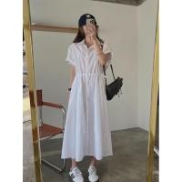 ราคา 8620 เดรสเชิ้ตสีขาวยาว (28153511263)