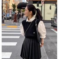 ราคา 3765 เสื้อเชิ้ตขาว เสื้อกั๊กสีดำ (27460752890)