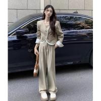ราคา 4430 เซ็ตเสื้อ กางเกงขายาวสีครีม (26869483563)
