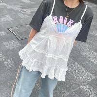 ราคา 3646 เสื้อสีขาวสายเดี่ยว (23288148812)