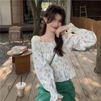 ราคา 3535 เสื้อครอปลายดอกไม้ (19877112771)