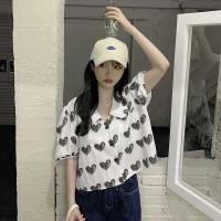 ราคา 3381 เสื้อครอปลายหัวใจ (3690440678)